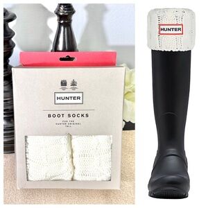 NWT Hunter Cable Knit Cuff Tall Boot Socks